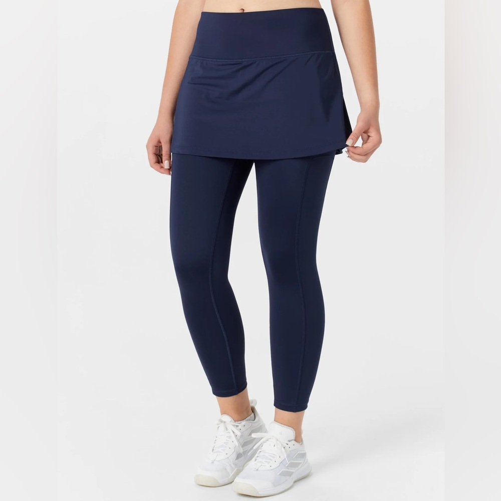 Fila Navy Tennis 🎾 Skirted Leggings Size Medium NWT